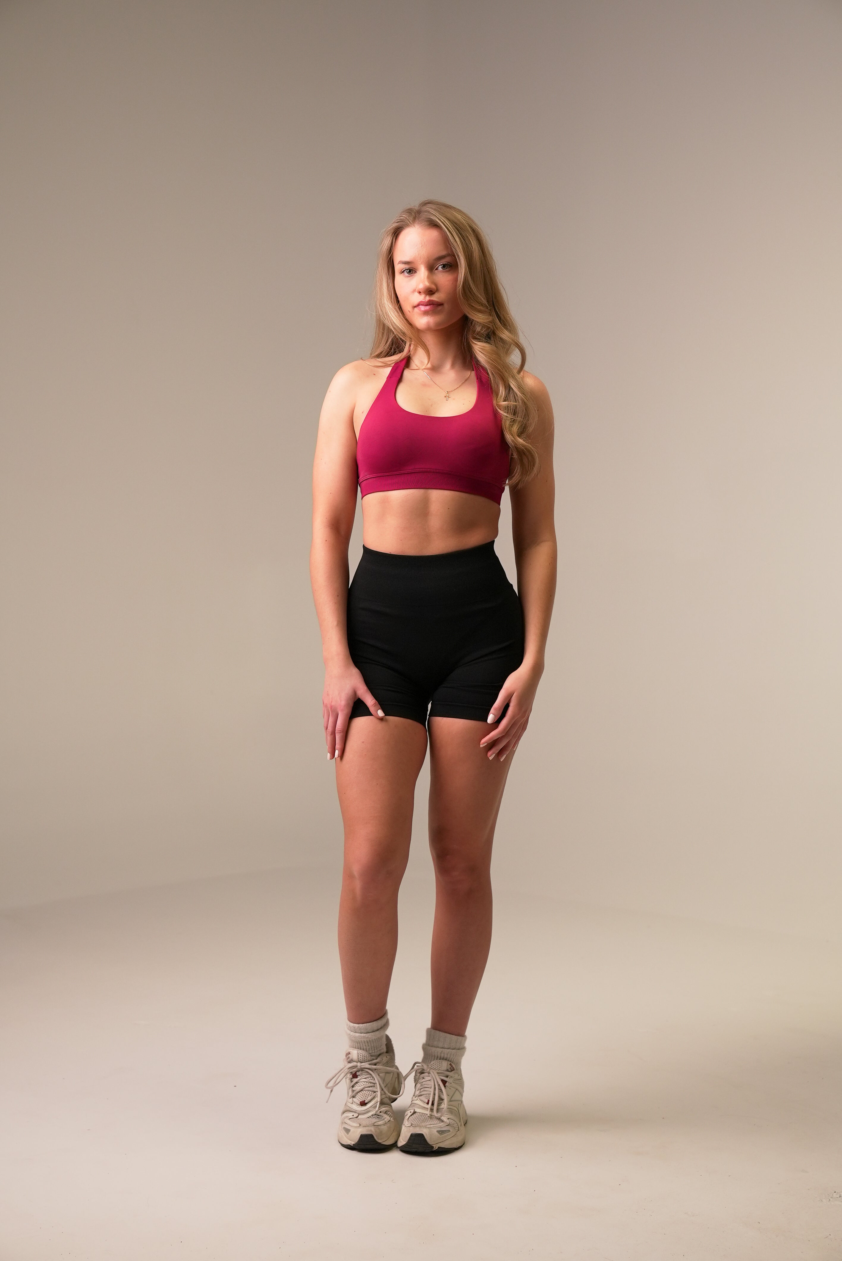 Drive Halter Bra - Mulberry