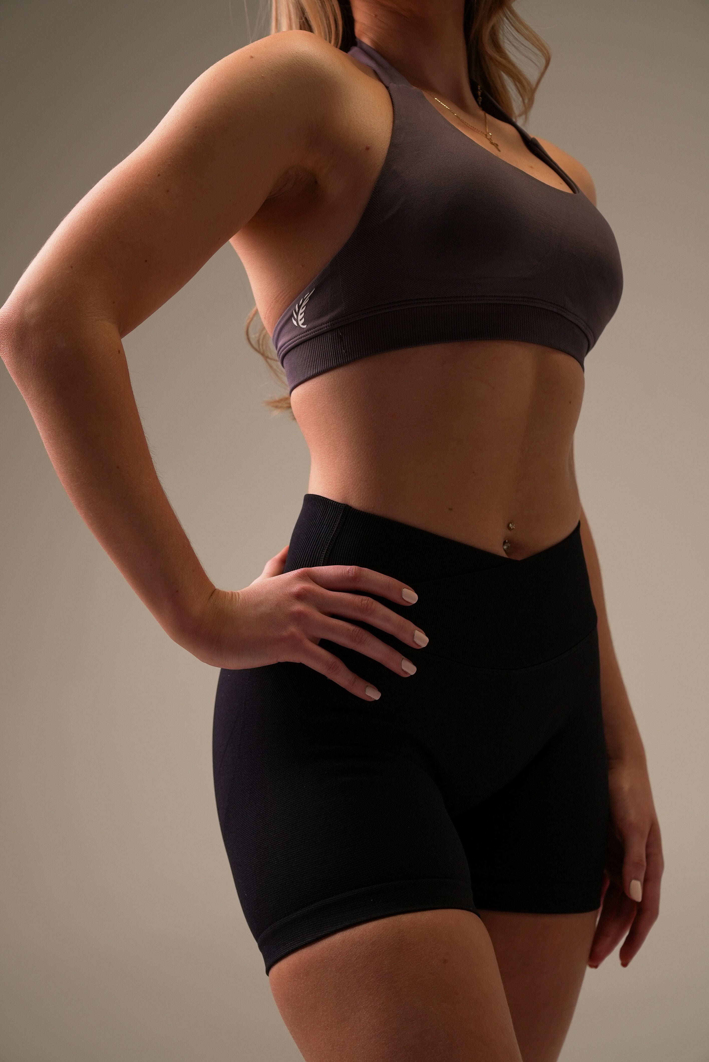 Drive Halter Bra - Truffle