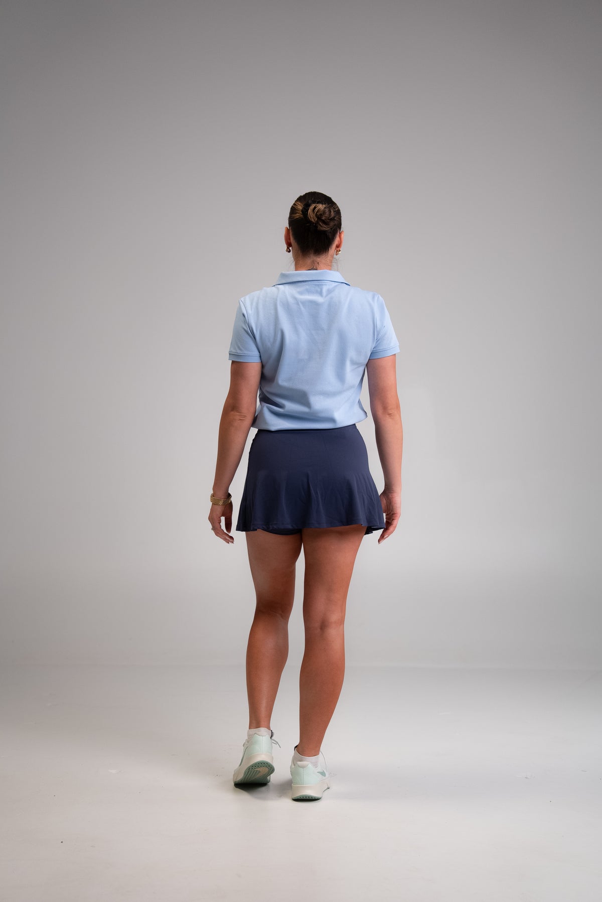 Links Half-Zip Polo - Powder Blue