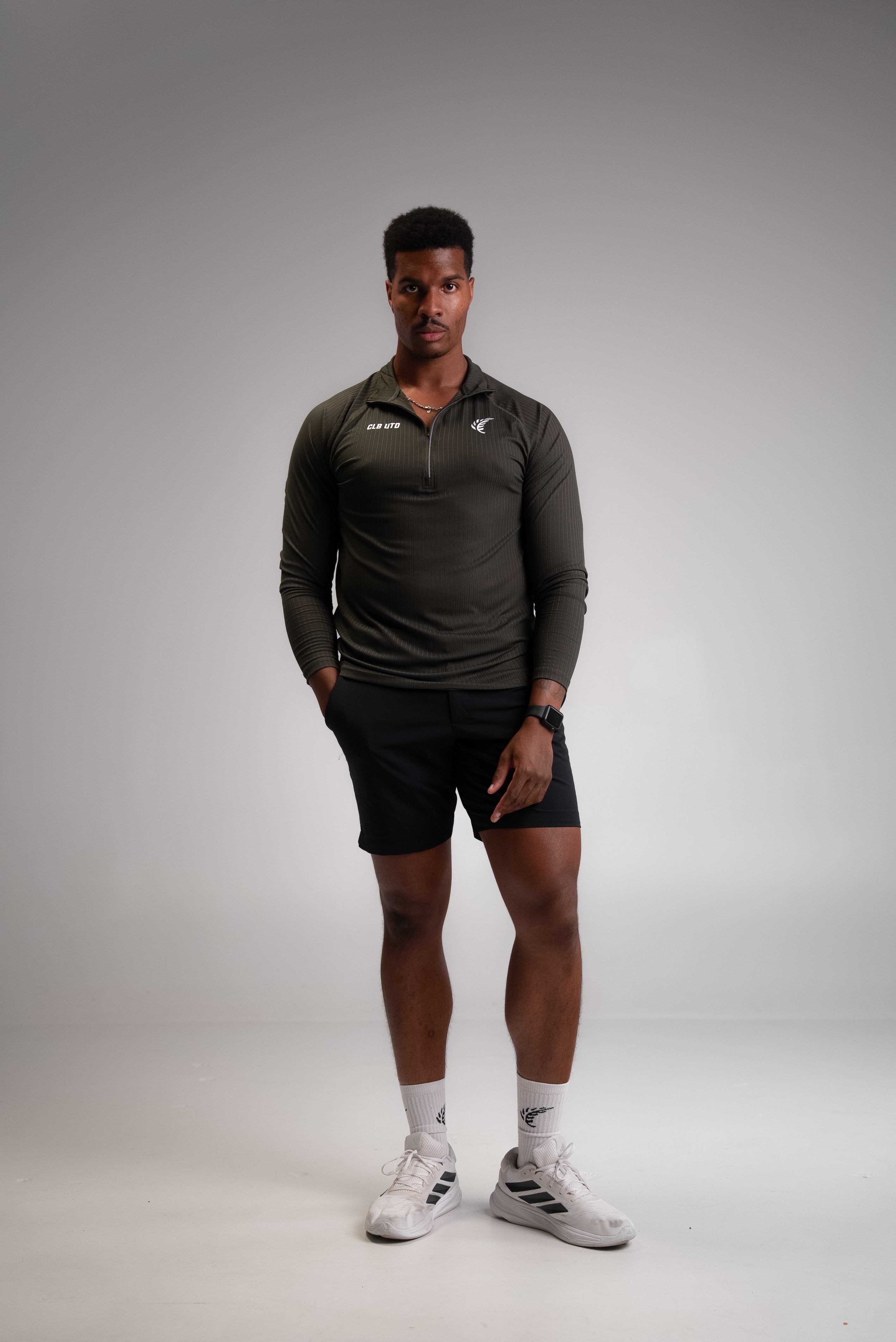 Buildup Half Zip - Moss