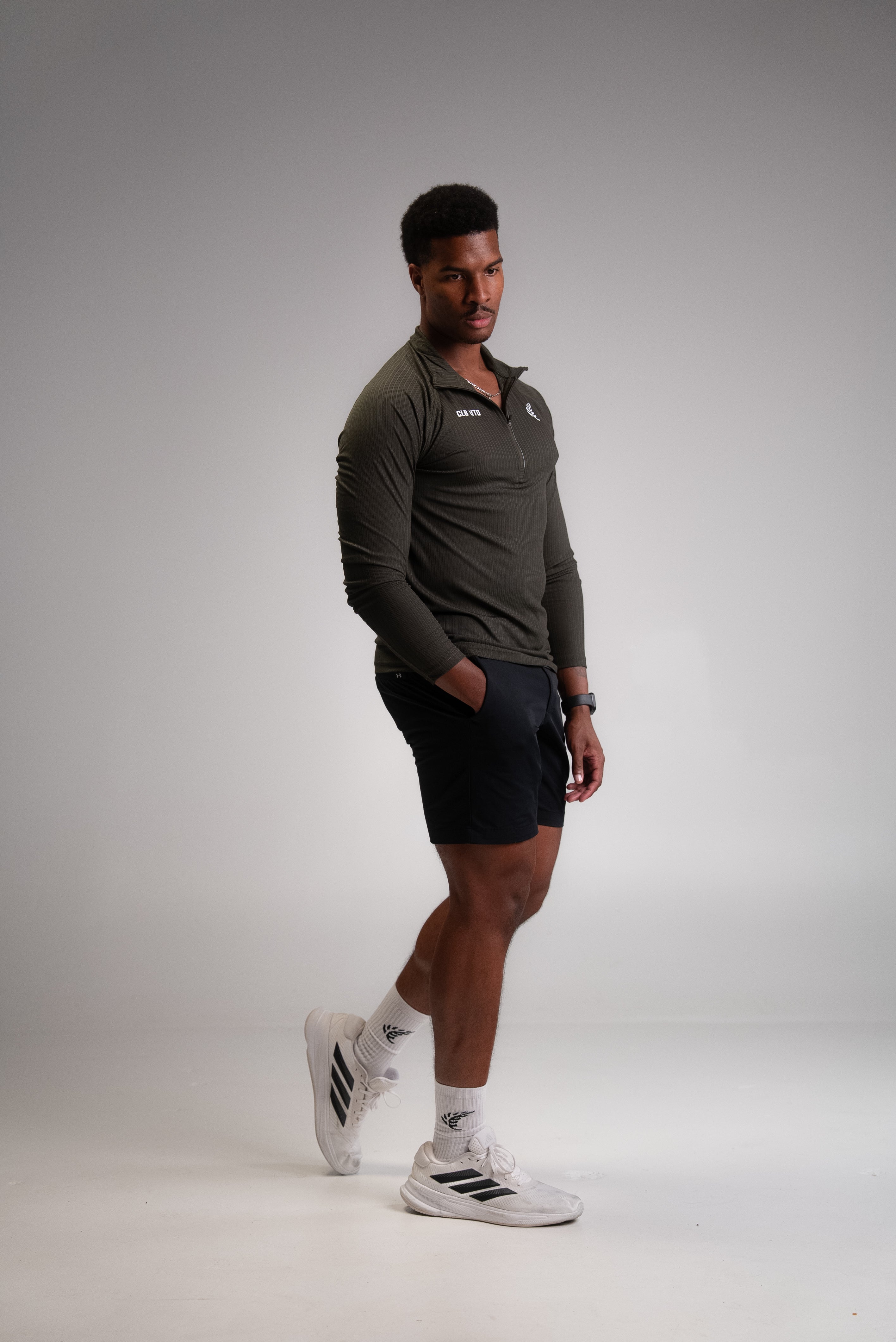 Buildup Half Zip - Moss