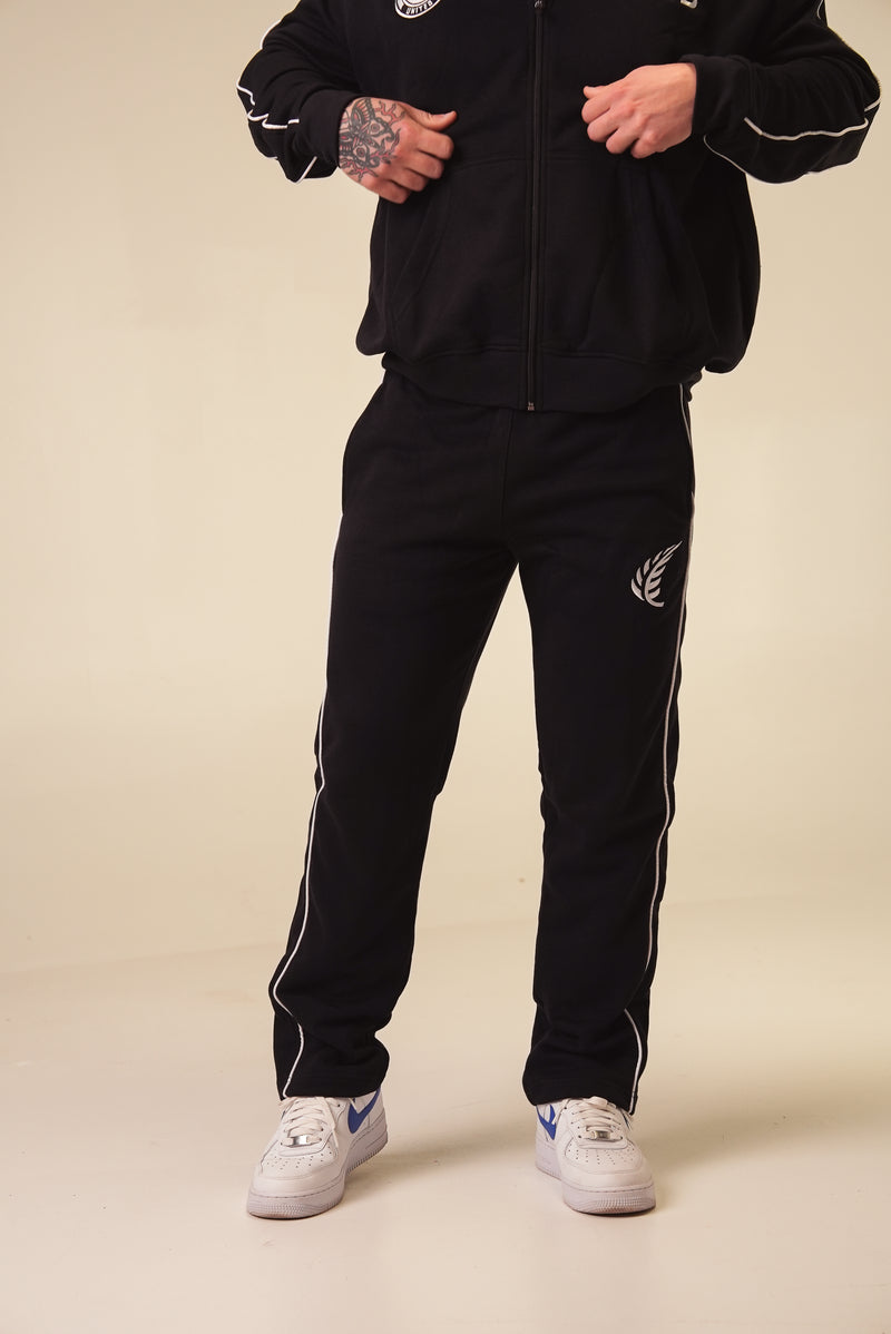 United Open-Bottom Sweatpants - Black