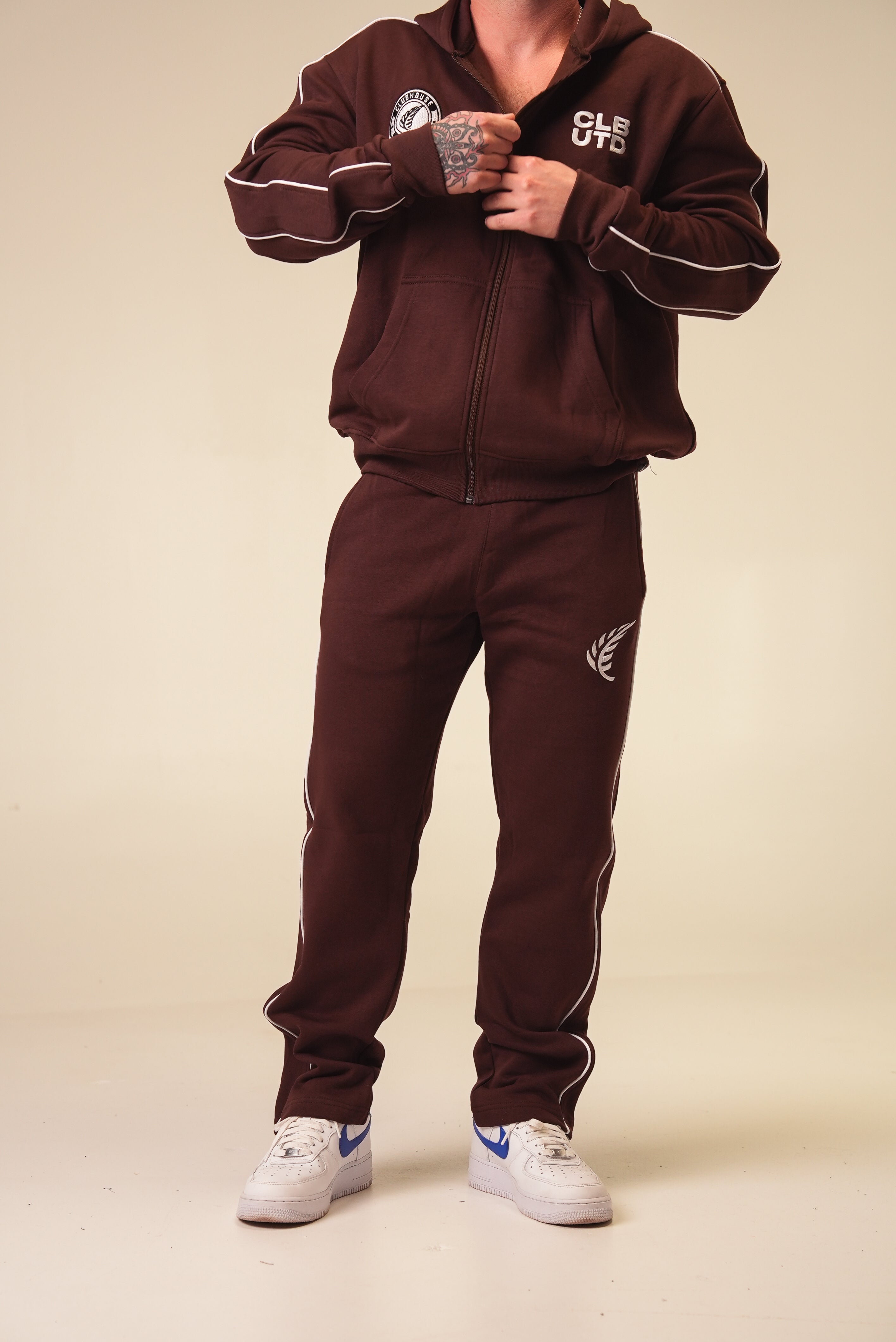 United Zip Hoodie - Umber