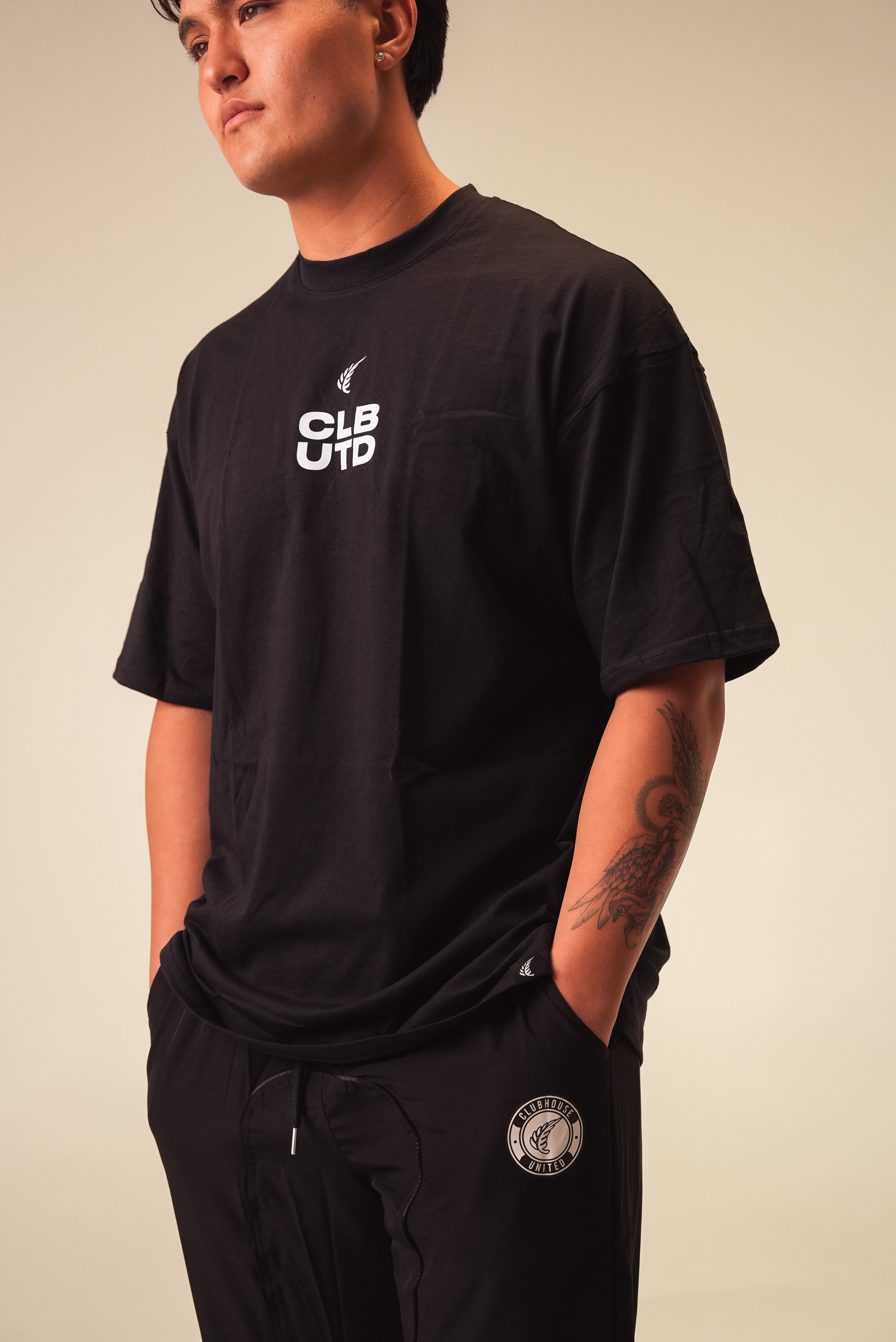 Buildup Oversized Tee - Black