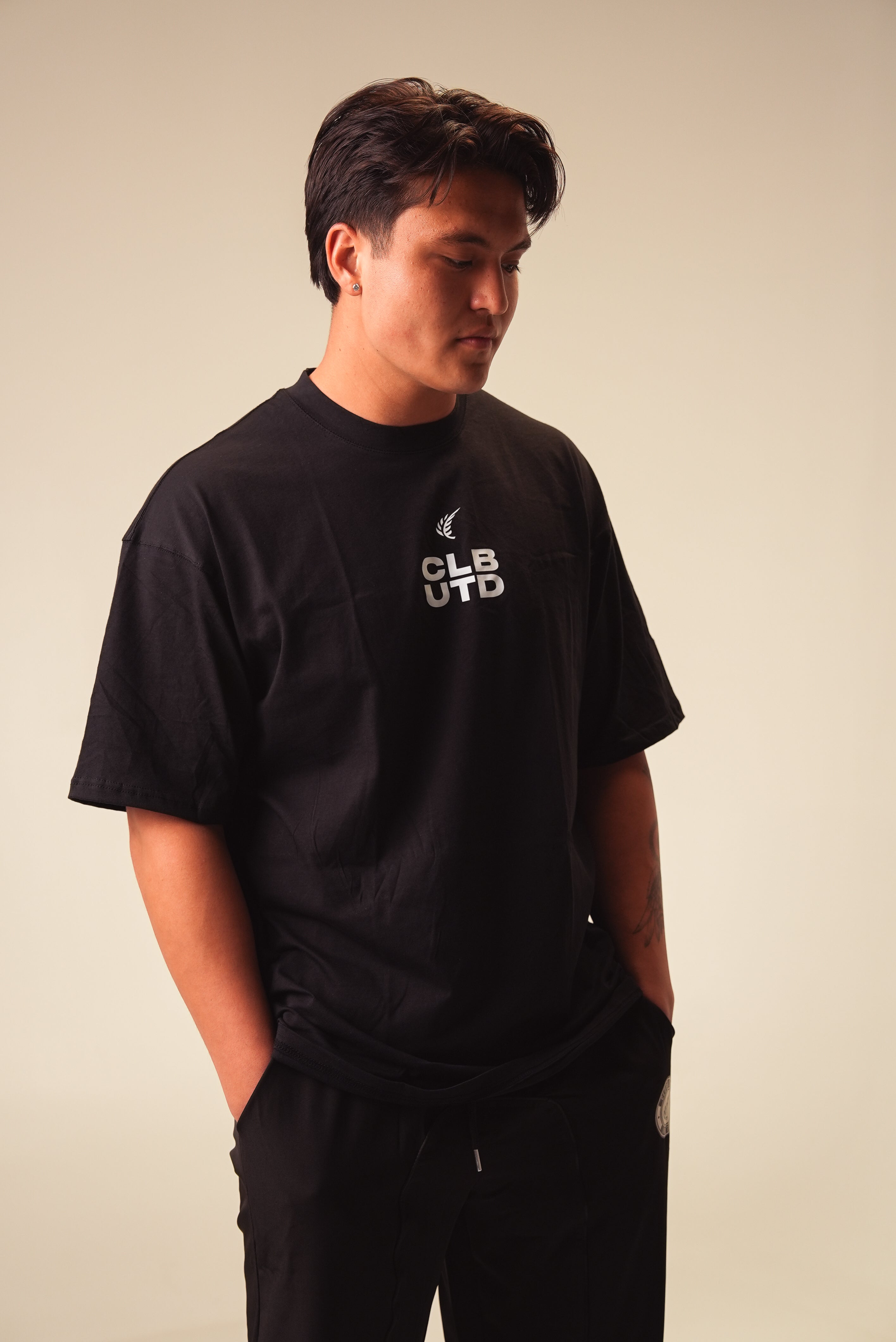 Buildup Oversized Tee - Black